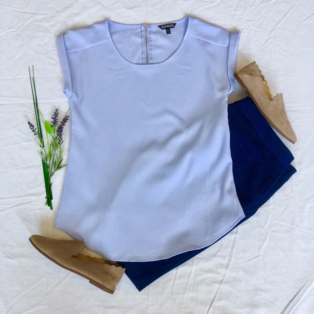 Express Lavender Gramercy Blouse